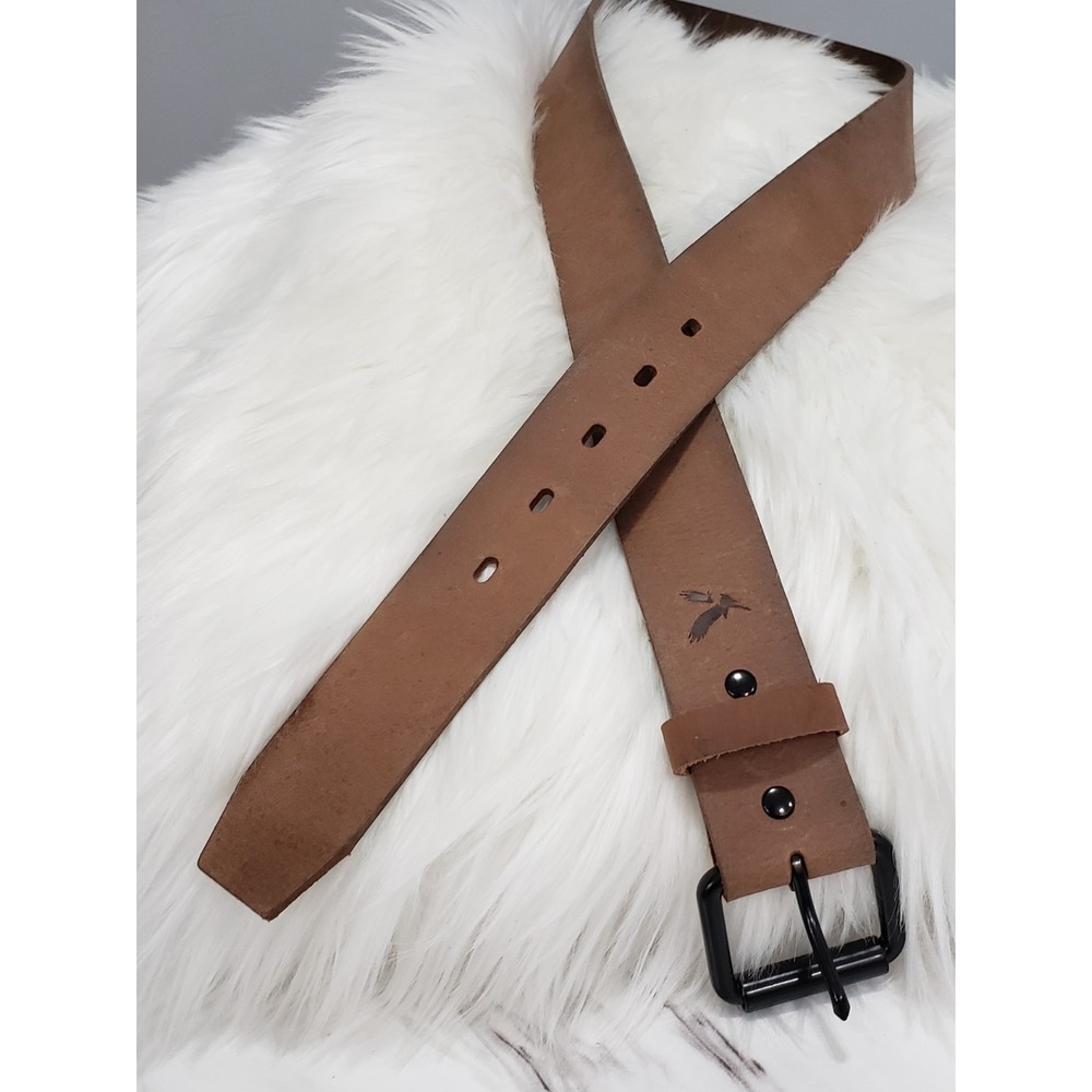 NEW SIZE 38 American Eagle Outfitters Mens Brown Leather Belt y2k surfer prep - Picture 4 of 6